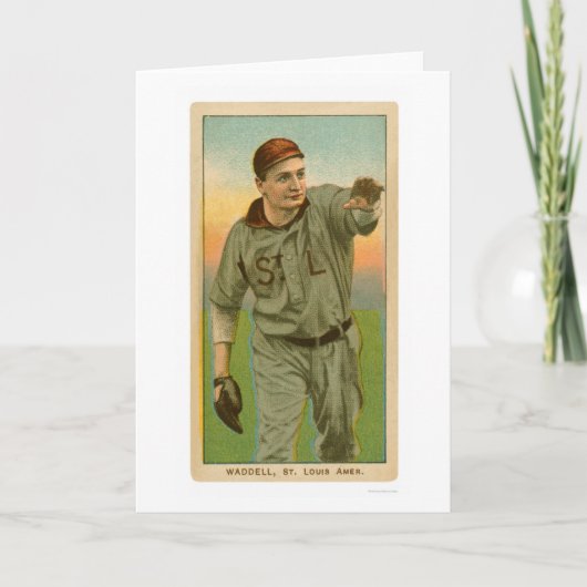 Rube Waddell Baseball 1909 Kaart (Voorkant)