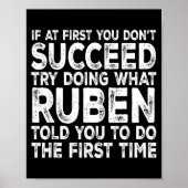 Ruben - If At First You Don't Succeed Try Doing Wh Poster (Voorkant)