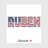 Ruben Name Vorname USA Sticker Stickerset (Vel)