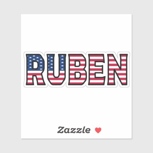 Ruben Name Vorname USA Sticker Stickerset (Vel)