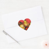 Rubeneske peren hart sticker (Envelop)