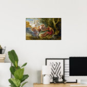 Rubens - Aurora Abducerende Cephalus Poster (Thuiskantoor)