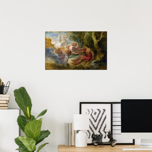 Rubens - Aurora Abducerende Cephalus Poster (Thuiskantoor)