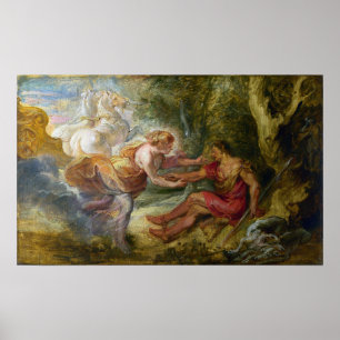 Rubens - Aurora ontvoert Cephalus Poster