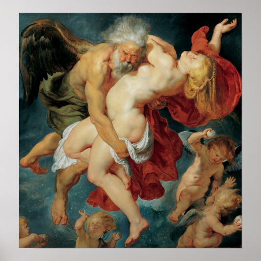 Rubens - Borei Abducts Orifia, 1620 Poster (Voorkant)