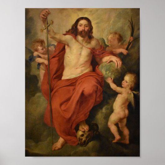 Rubens - Christus triomfeert over dood en zonde Poster (Voorkant)