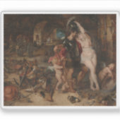 Rubens: De terugkeer van Mars ontwapend door Venus Sticker (Voorkant)