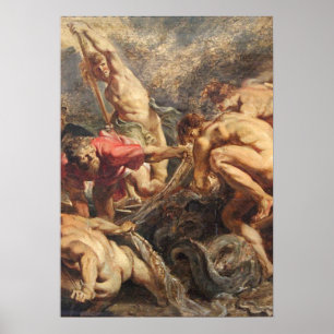 Rubens - De wonderbaarlijke tocht van vissen Poster