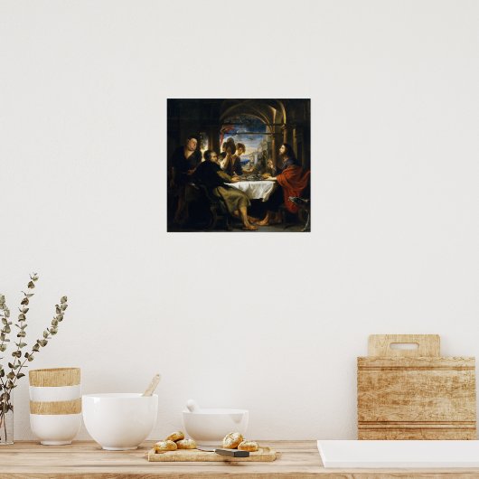 Rubens - diner bij Emmaus 1638 Poster (Keuken)