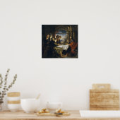 Rubens - Dinner at Emmaus, 1638 Poster (Keuken)