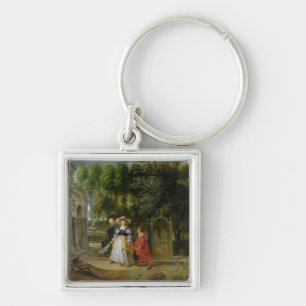 Rubens en Helene Fourment in de tuin Sleutelhanger