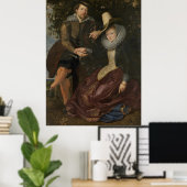 Rubens en Isabella Brant in de Honeysuckle Bower Poster (Thuiskantoor)