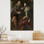Rubens en Isabella Brant in de Honeysuckle Bower Poster (Keuken)