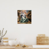 Rubens - Hagar in de woestijn Poster (Keuken)