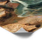 Rubens - Hagar in woestijn Poster (Hoek)