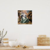 Rubens - Hagar in woestijn Poster (Keuken)