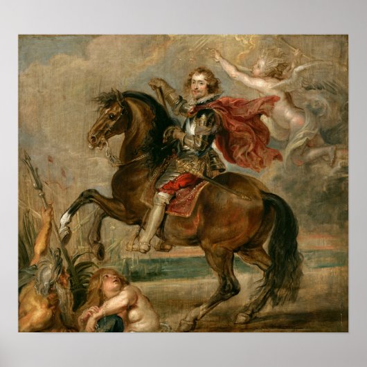 Rubens - Hertog Van Buckingham Te Paard Poster (Voorkant)