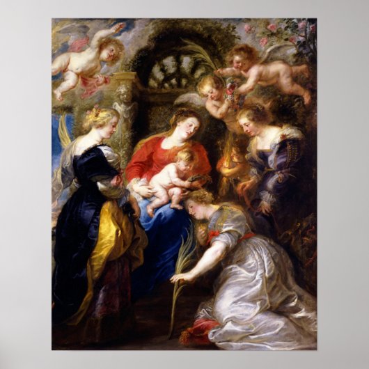 Rubens - kruising van Saint Catherine Poster (Voorkant)