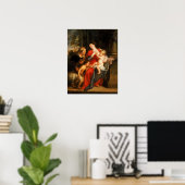 Rubens - Maagd & Kind Met H. Elisabeth & Johannes Poster (Thuiskantoor)