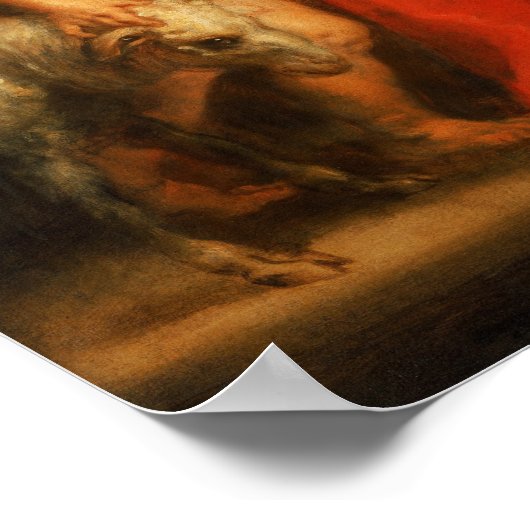 Rubens - Maagd & Kind met Sts Elizabeth & John Poster (Hoek)