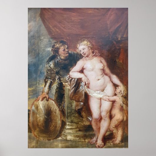 Rubens – Mars, Venus & Cupido Poster (Voorkant)