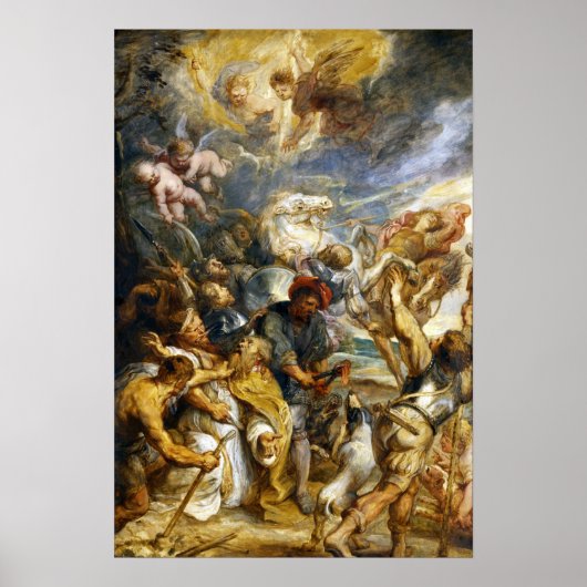 Rubens - Martelaarschap Van Sint Livinus Poster (Voorkant)