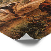 Rubens - melkzuilen met vee in het landschap, gewe poster (Hoek)