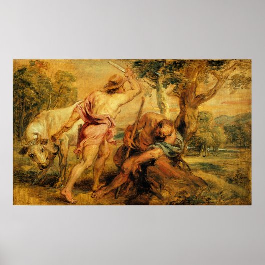 Rubens - Mercurius En Argus 1636 Poster (Voorkant)