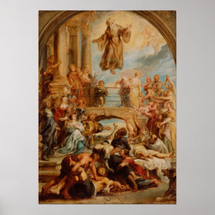 Rubens - Miracles van Saint Francis of Paola Poster