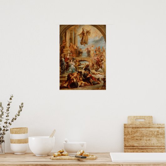 Rubens - Miracles van Saint Francis of Paola Poster (Keuken)