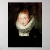 Rubens Pieter Paul Portret Lady Waiting Infanta Poster (Voorkant)