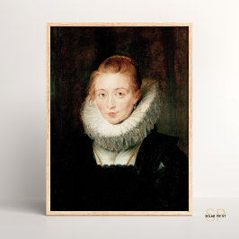 Rubens Pieter Paul Portret Lady Waiting Infanta Poster