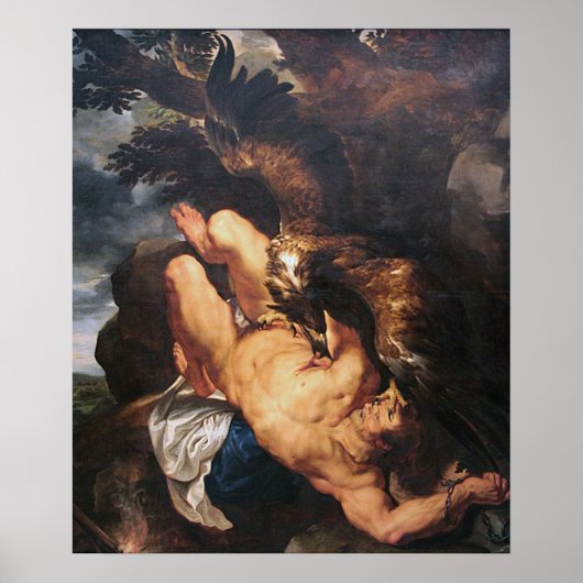 Rubens – Prometheus Bound (Philadelphia Museum) Poster (Voorkant)