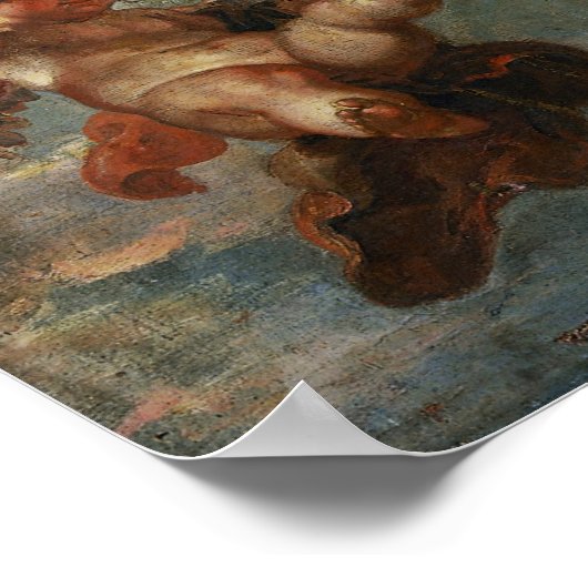 Rubens - Putti- Plafonddecoratie Poster (Hoek)