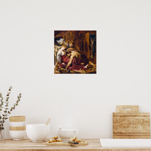 Rubens - Samson en Delilah Poster (Keuken)