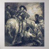 Rubens - Sint Martin verdeelt zijn kleren Poster (Voorkant)