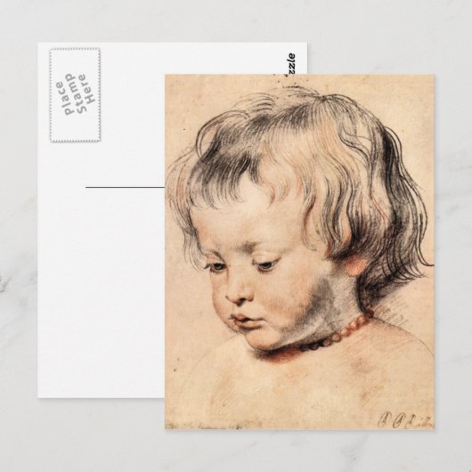 Rubens Son Nicholas door Paul Rubens Briefkaart (Voorkant / Achterkant)