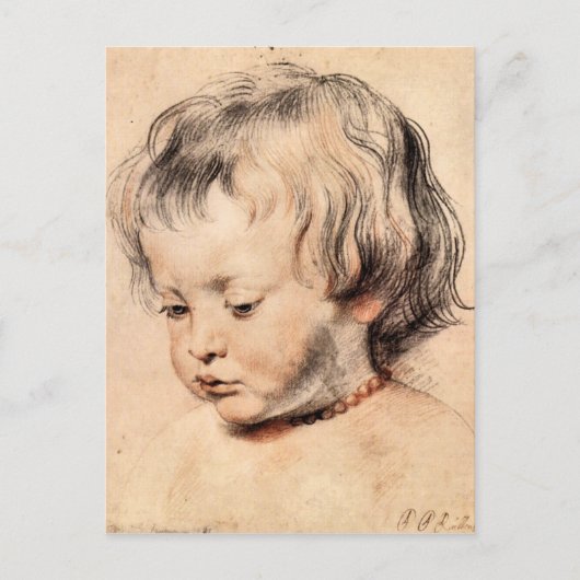 Rubens Son Nicholas door Paul Rubens Briefkaart (Voorkant)