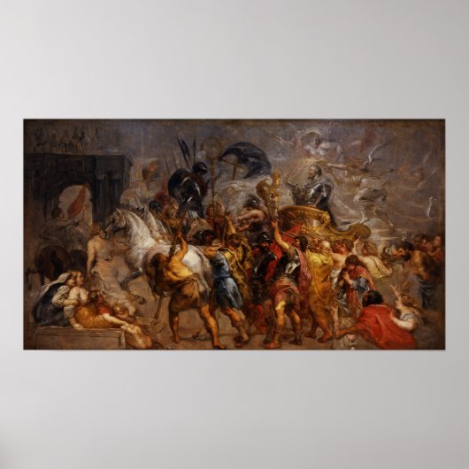 Rubens - triumfale binnenkomst van Henry IV in Par Poster (Voorkant)
