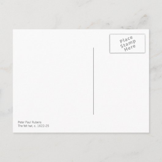 Rubens Vilt pet CC0726 Briefkaart (Achterkant)