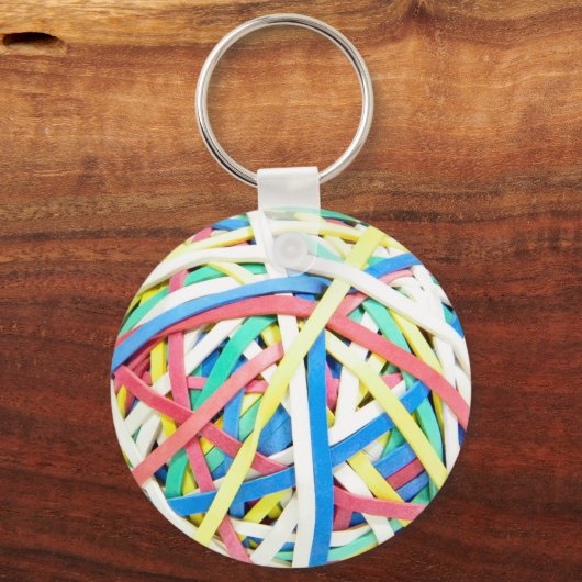 Ruberbands Ball Sleutelhanger (Voorkant)