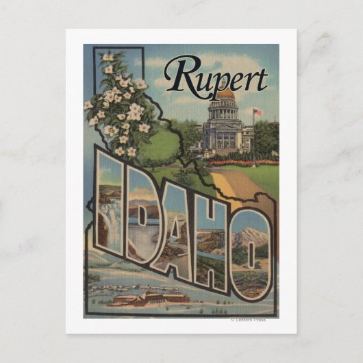 Rubert, IdahoLarge Letter ScenesRubert, ID Briefkaart (Voorkant)