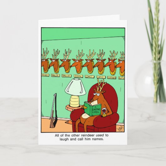 Rubes Al de andere rendierkerstkaart Feestdagen Kaart (Voorkant)