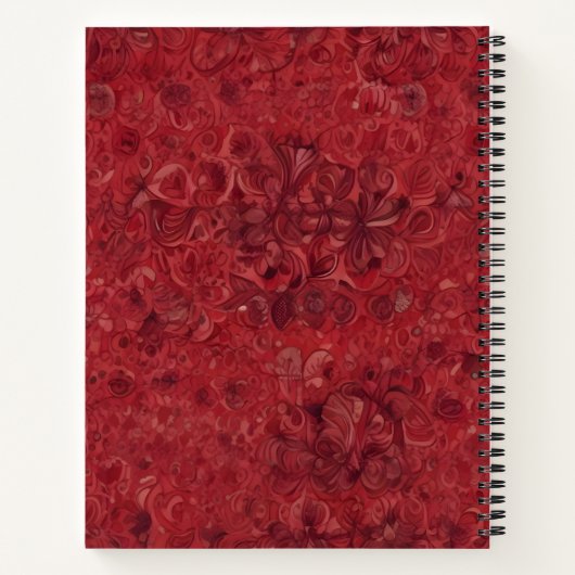 Rubí Ardiente Notitieboek (Achterkant)