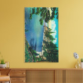 Rubicon Point ViewLake Tahoe, CA Canvas Afdruk (Insitu (Woonkamer))