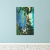 Rubicon Point ViewLake Tahoe, CA Canvas Afdruk (Insitu (Houten vloer))