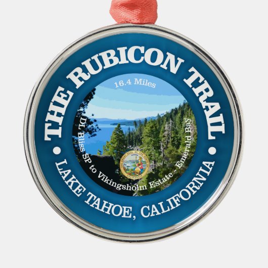 Rubicon Trail (OBP) Metalen Ornament (Voorkant)
