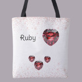 Rubies are part of my peace, Ruby lover Tote Bag