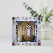 Rubies Art Deco Wedding Kaart (Staand voorkant)