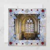 Rubies Art Deco Wedding Kaart (Voorkant)